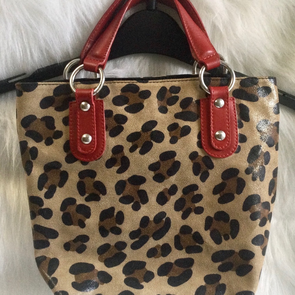 LEATHER LEOPARD BAG